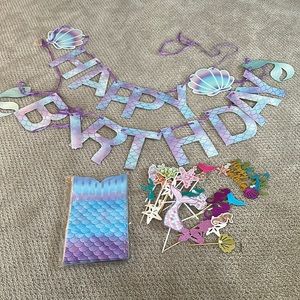 Mermaid birthday party kit